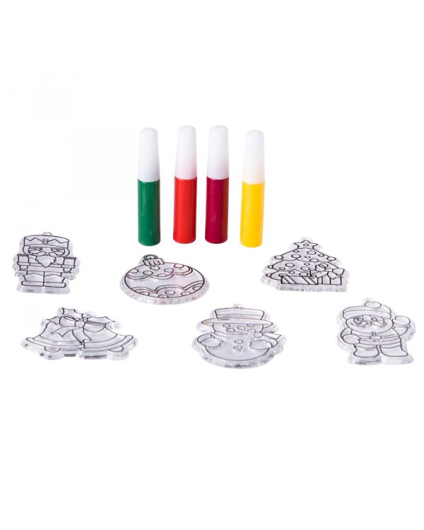 Новогодние украшения. Витраж