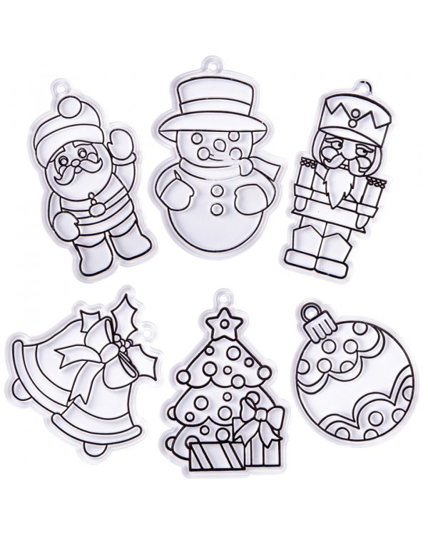 Новогодние украшения. Витраж