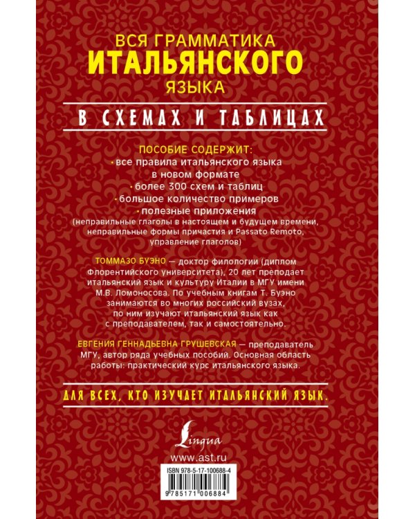 Вся грамматика итальянского языка в схемах и таблицах