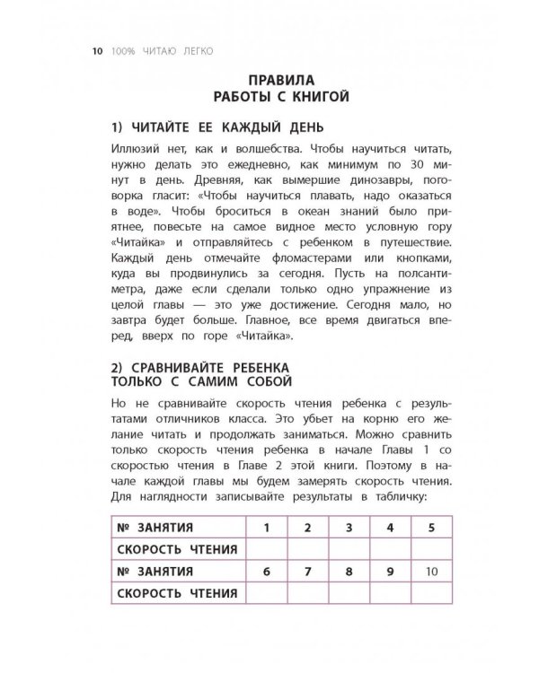 100% читаю легко. Метод, которые научит ребенка читать быстро и с удовольствием