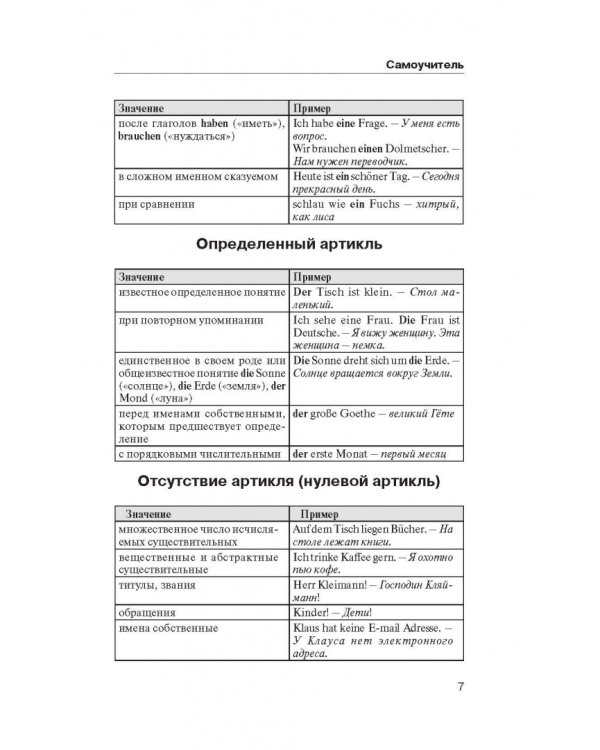 Немецкий язык. Краткая грамматика