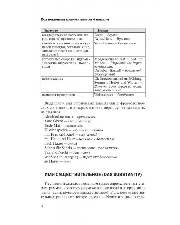 Немецкий язык. Краткая грамматика