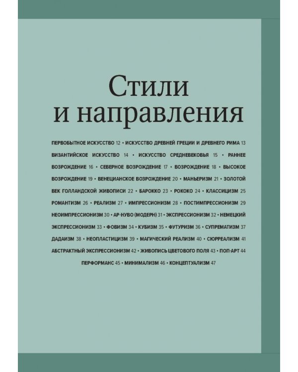 Главное в истории искусств. Ключевые работы, темы, направления, техники