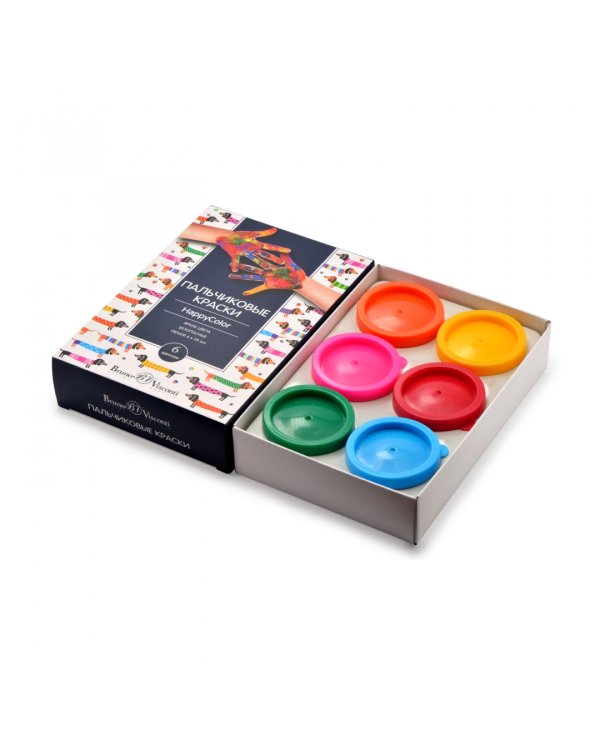 Пальчиковые краски, 6 цветов