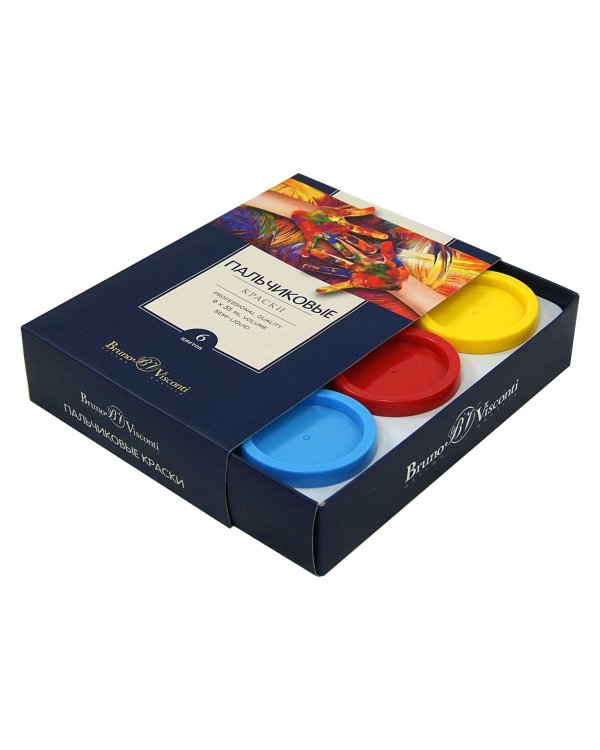 Пальчиковые краски, 6 цветов