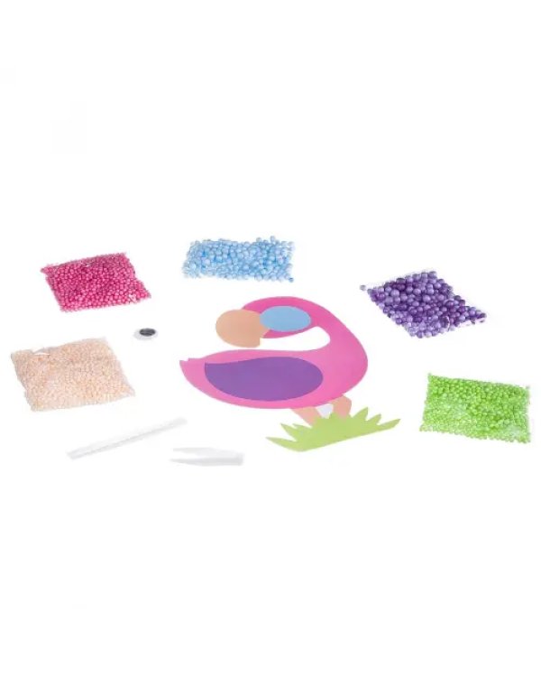 Мозаика из шариков. Фламинго