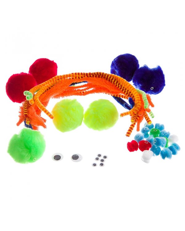 Поделки из помпонов и синельной проволоки. Водный мир