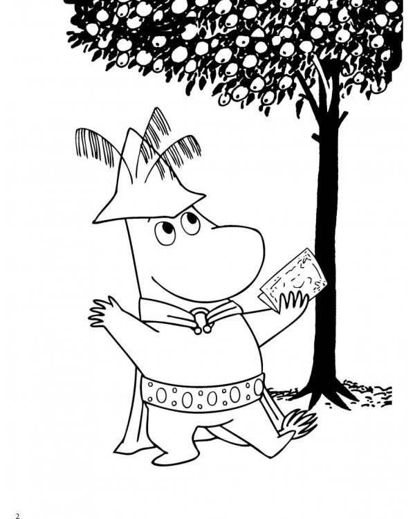 Раскрась муми-троллей. Красота