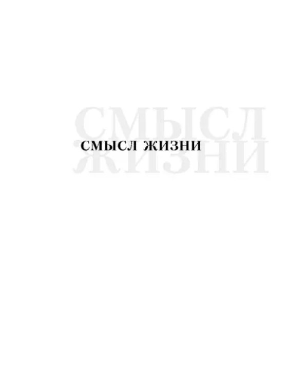 Смысл жизни