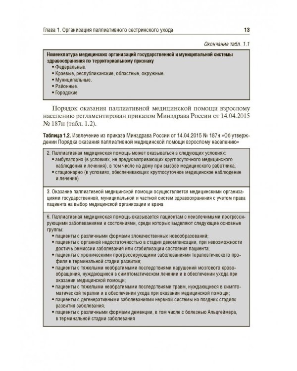 Вопросы паллиативной помощи в деятельности специалистов сестринского дела. Учебник