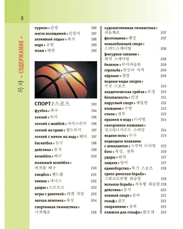 Корейско-русский визуальный словарь с транскрипцией