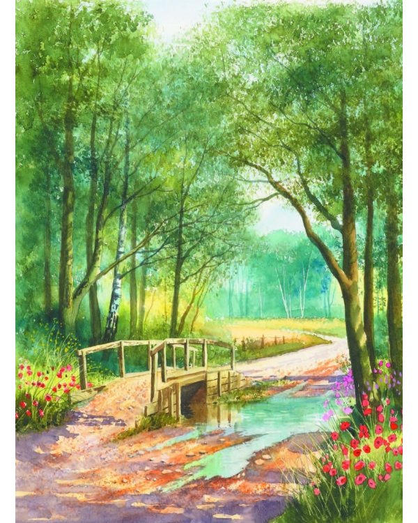 Акварельные пейзажи. Основы, техники, эксперименты