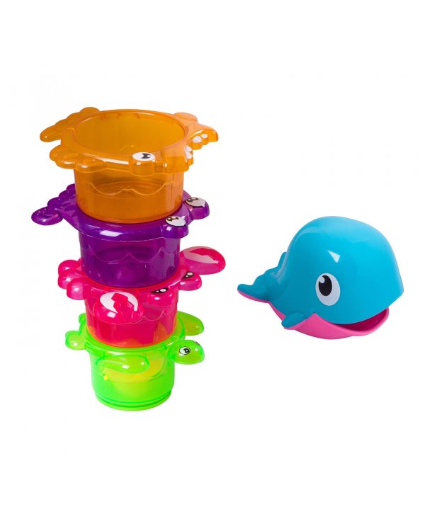 Набор для купания с лейкой-китом. Стаканчики