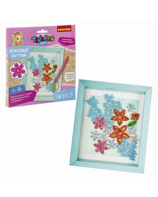 Квиллинг. Картина цветы