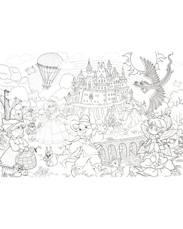Мегараскраска. Сказочная страна