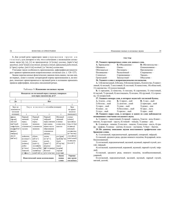 Русский язык. Справочник для школьников и поступающих в ВУЗы