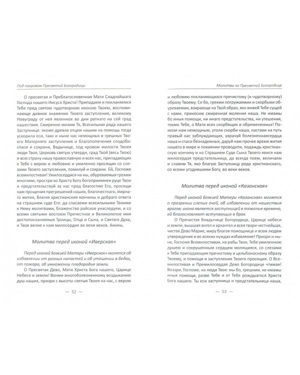 Под покровом Пресвятой Богородицы. Молитвы о родных и близких