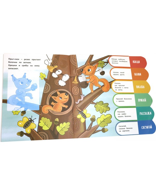 Лесные животные. Книжка-развивайка