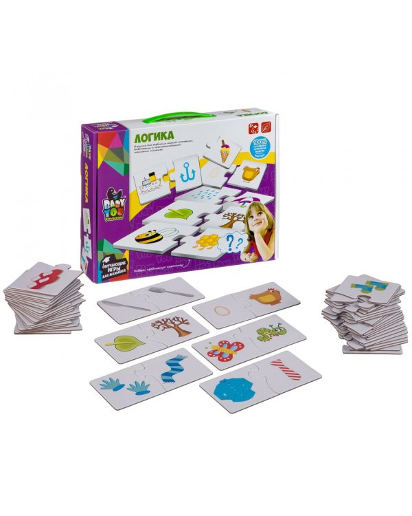 Набор карточек-пазлов. Логика