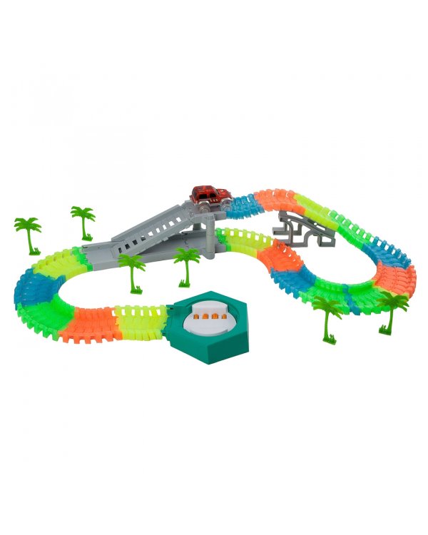 Гибкий автотрек. Ночной рейсер, 122 детали