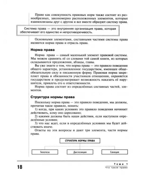 Основы правовых знаний. 8-9 классы. В 2-х частях. Часть 1. Учебное пособие
