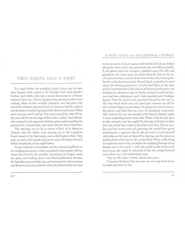 A Duet with an Occasional Chorus