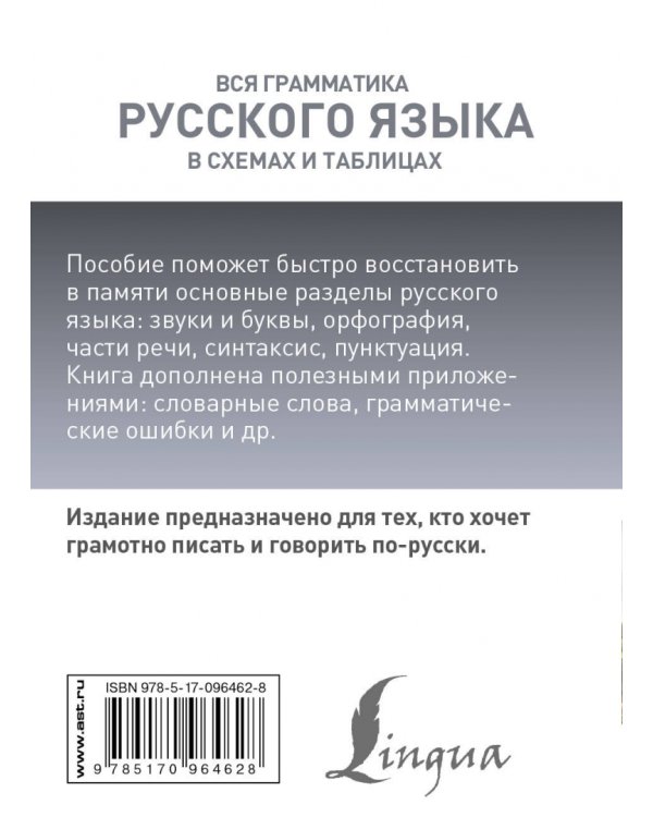 Вся грамматика русского языка в схемах и таблицах