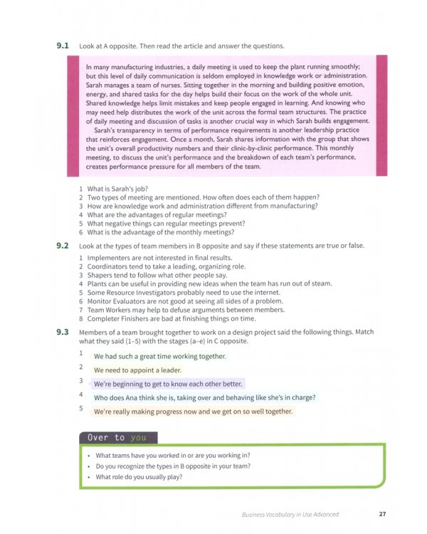 Business Vocabulary in Use. Advanced. Book with answers and ebook