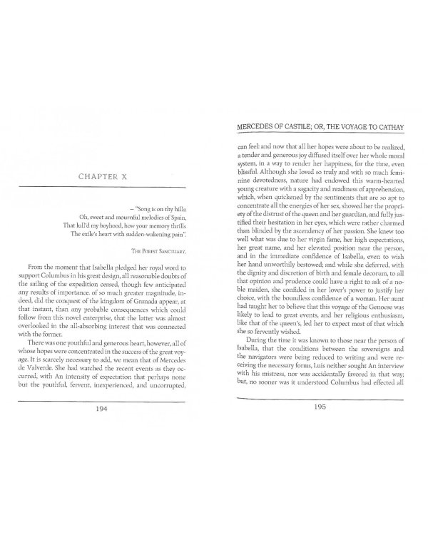 Mercedes of Castile; or The Voyage to Cathay