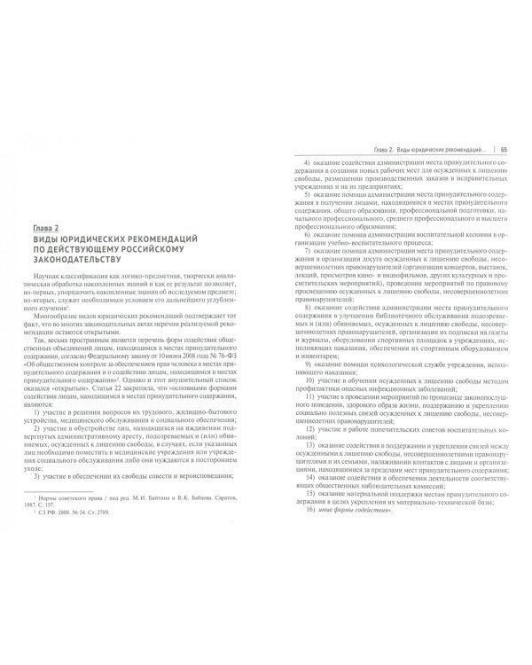 Юридическая рекомендация: доктрина, практика, техника. Монография