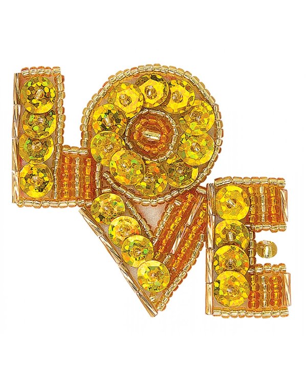 Набор для изготовления украшения-патча. Love