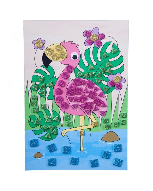 Набор для творчества "Блестящая аппликация. Фламинго"