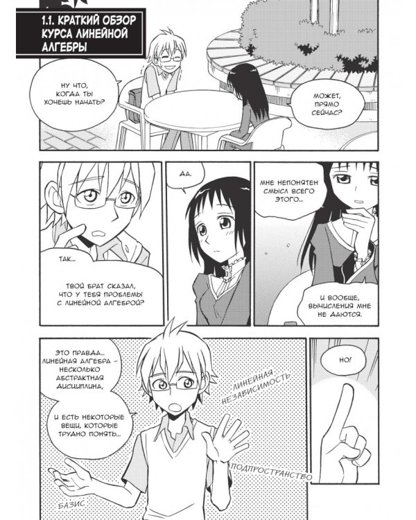 Занимательная математика. Линейная алгебра. Манга