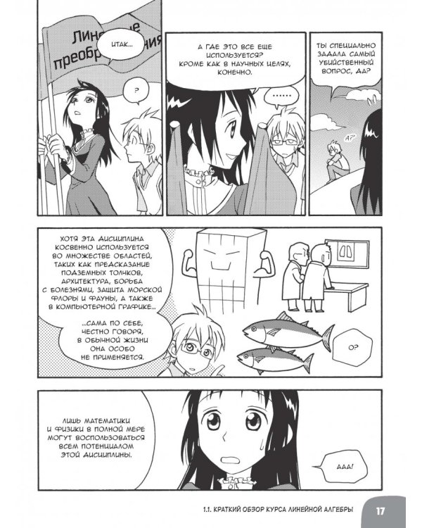 Занимательная математика. Линейная алгебра. Манга