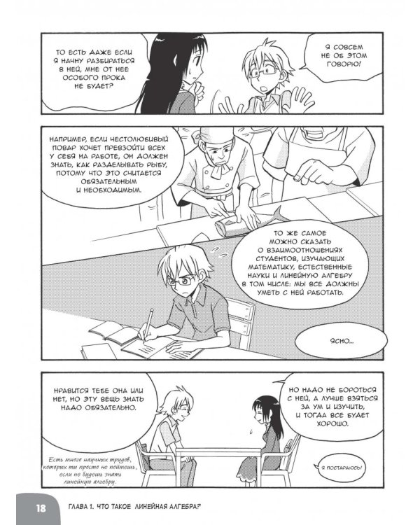 Занимательная математика. Линейная алгебра. Манга