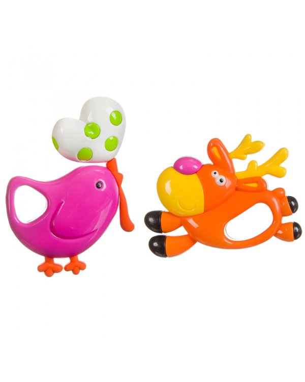 Набор погремушек. Олень, птичка