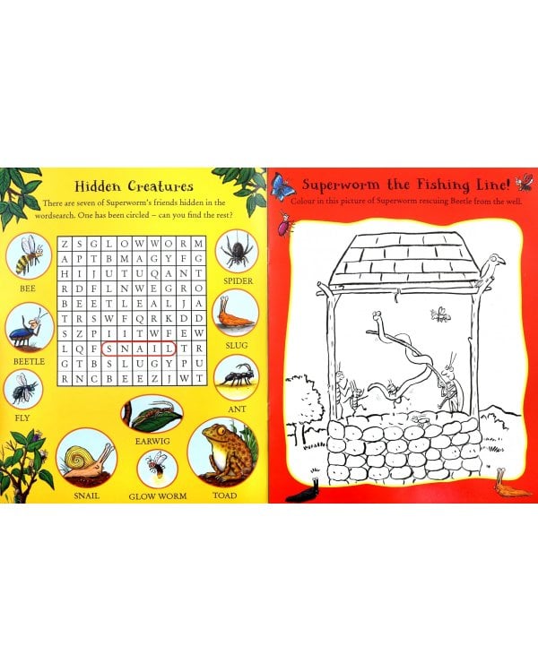 The Superworm. Sticker Activity Book