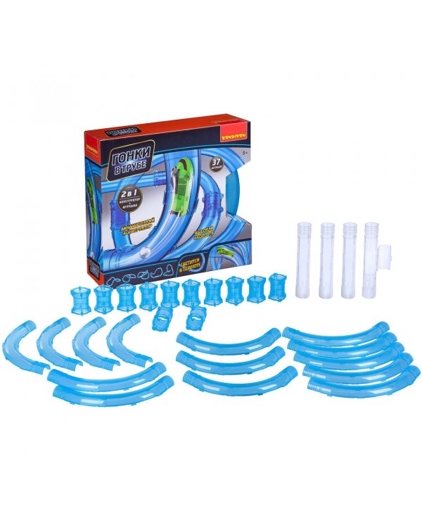 Развлекательная игра. Гонки в трубе, 37 деталей