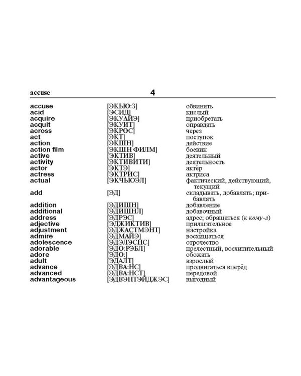 Англо-русский русско-английский словарь с произношением