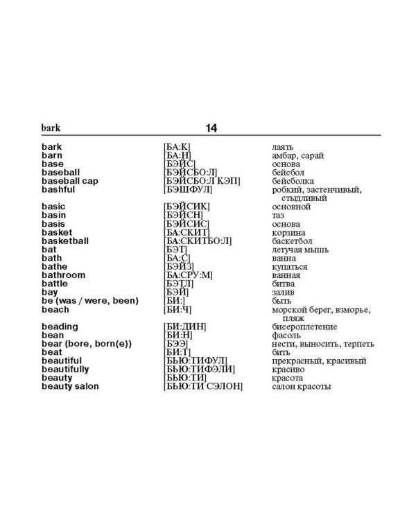 Англо-русский русско-английский словарь с произношением