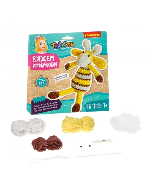 Вяжем крючком. Жираф