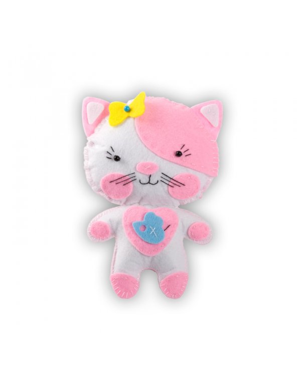 Игрушки из фетра своими руками. Котёнок