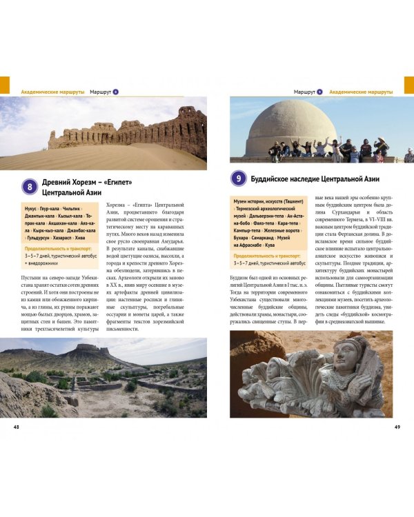 Узбекистан, путеводитель с картой