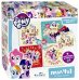 Пазл 4 в 1. My little pony. Зима. Блестящие каникулы + 4 открытки