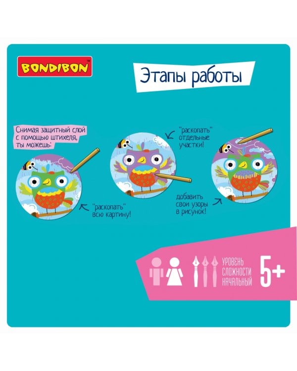 Цветная гравюра. Летучая мышь, сова, бабочка