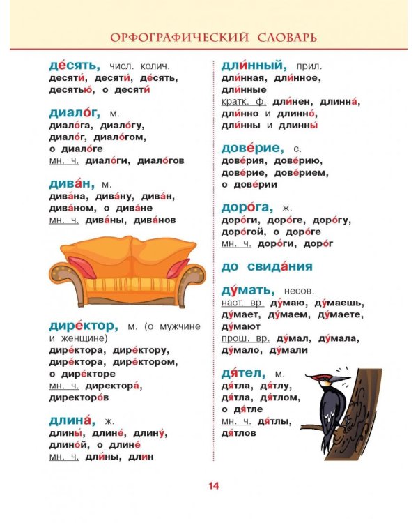 5 школьных словарей русского языка в одной книге