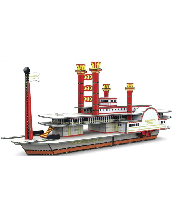 Конструктор картонный 3D + книга. Теплоход