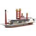 Конструктор картонный 3D + книга. Теплоход