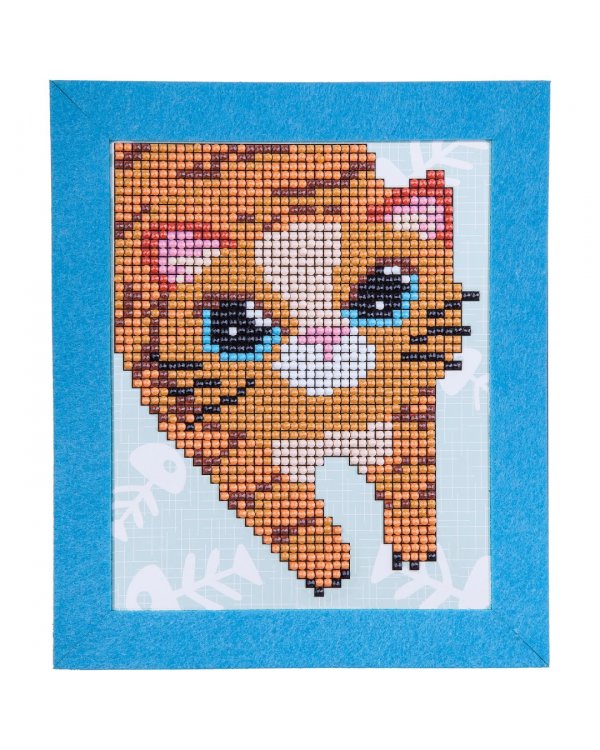 Алмазная мозаика. Котейка