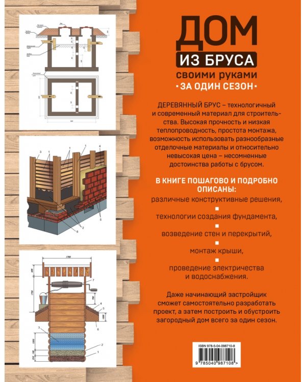 Дом из бруса своими руками за один сезон. Полный комплекс строительных работ от проекта до отделки